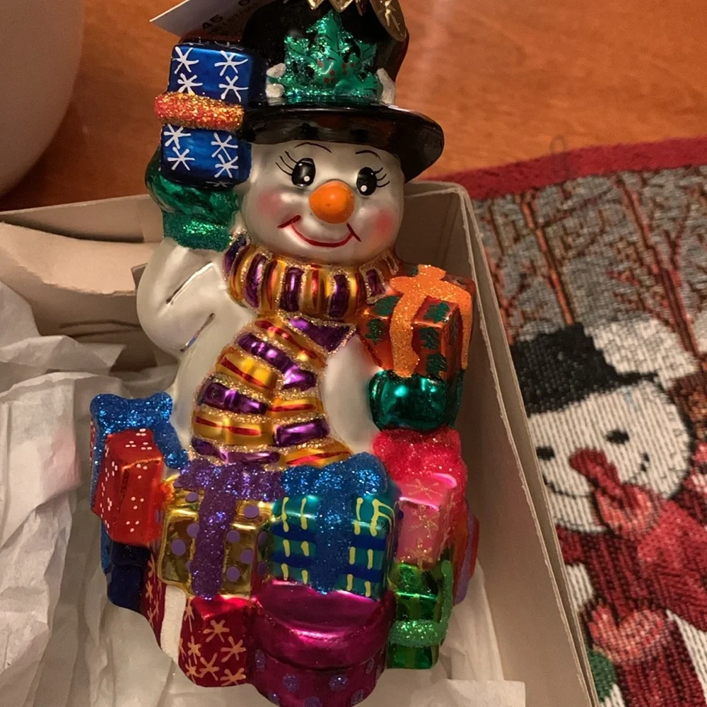 NWT Vintage Christopher Radco snowman ornament - Picture 4 of 4
